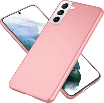 Image de Étui rigide NALIA pour Samsung Galaxy S21, coque fine pour téléphone portable, étui de protection, couleur or rose