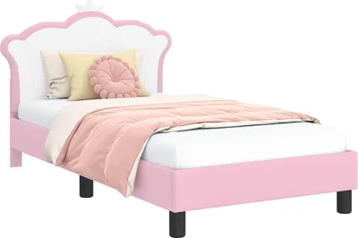 Obrázek produktu pro Rám postele pro děti s čelem s čelo Růžová 80 x 160 cm PU