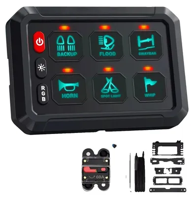 Produktbild von RGB-Schalterpanel, App-Steuerung, universelle Kompatibilität, 6 Gänge(Standard)