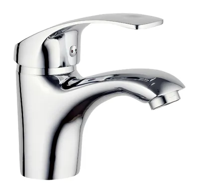 Produktbild von Waschtischaramtur RIMINI, Einhebelmischer, Badarmatur mit Ablaufgarnitur, Chrom