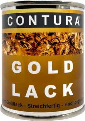 Produktbild von Contura Premium Goldlack 125ml. Effektfarbe Effektlack Holz und Metall