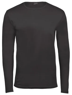 Immagine prodotto di Tee Jays Maglia a maniche lunghe / T-shirt da uomo, scollo rotondo, maniche lunghe FK898 (XL) (grigio scuro)