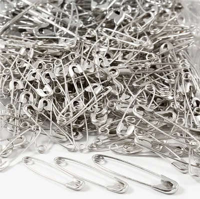 Produktbild von Creativ Company Sicherheitsnadeln Metall 600 Stück silber sortiert