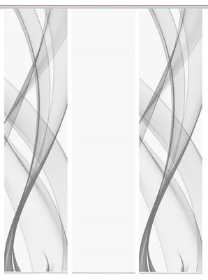 Produktbild von VISION S PACOLIA Schiebegardine, halbtransparente Bambus-Optik, 260x60 cm, grau,