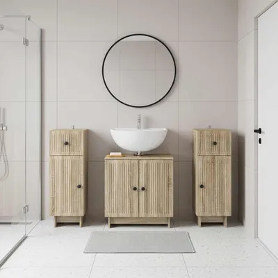 Productafbeelding van Maison Exclusive - Badkamermeubelsysteem EDE, 3-delig, Sonoma-eikenhout