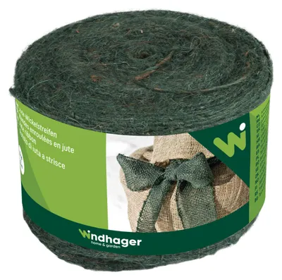 Produktbild von Windhager Jute-Wickelstreifen 10 cm x 25 m grün