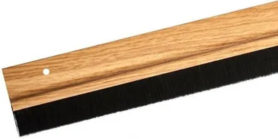Produktbild von 1m Braun Türbodendichtung Bürstendichtung Dichtungsbürste Türbürste Türdichtung  Ohne Klebeband Mittelbraun