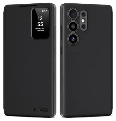 Obrázek produktu pro Chytré peněženkové pouzdro Tech-Protect pro Samsung Galaxy S25 Ultra - matně černé