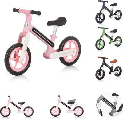 Produktbild von Chipolino Laufrad Spark 12 Zoll Lichteffekte höhenverstellbar rutschfeste Griffe rosa