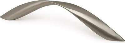 Image de Boîte de 10 poignées en zamak L128 nickel mat brossé Réf. 7-543 22