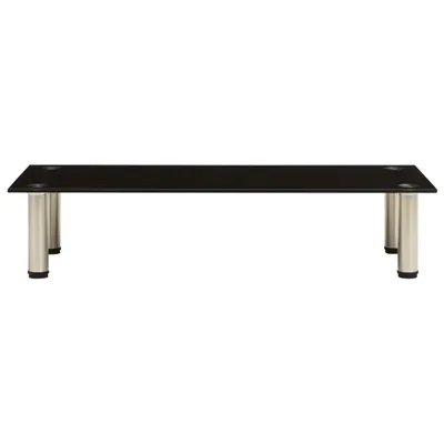 Immagine prodotto di Tavolo TV 80x35x17 cm in vetro temperato nero