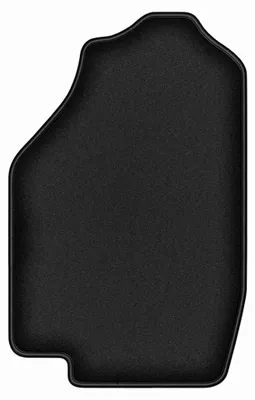 Image de Tapis conducteur en moquette pour Honda Civic III 1983-1987 (à hayon) – 1 pièce, noir, sur mesure – Wielganizator DURBAN