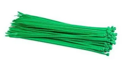 Obrázek produktu pro Vázací pásky, 120 x 2,5 mm, 100 kusů, zelené