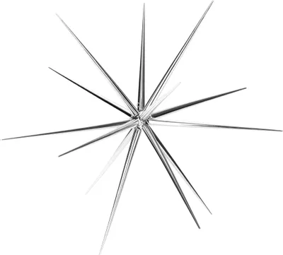 Produktbild von COM-FOUR® Weihnachtsstern zum Hängen - Deko-Stern für die Weihnachtsdekoration - Stern für Dekoration von Silvester, Hochzeit, Party