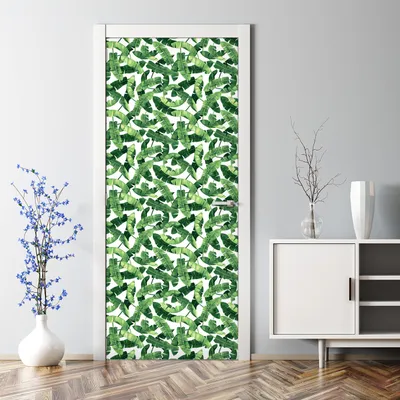 Produktbild von Dekorative Aufkleber selbstklebend Türaufkleber Tapete Türposter Geometrische Blumen 70 x 200 cm