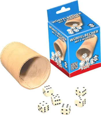 Obrázek produktu pro Hrnek na kostky 8,4 cm (6 kostek)