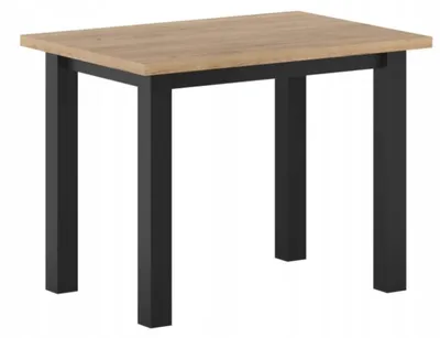Obrázek produktu pro Malý jídelní stůl 70x100 cm ARNULF - zlatý dub craft / černý