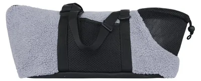 Immagine prodotto di Trasportino per cani e gatti, regolabile, traspirante, grigio, 18x40x21 cm