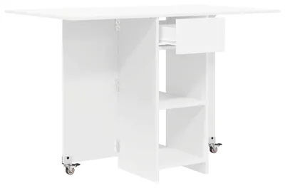 Zdjęcie produktu dla Stół do jadalni vidaXL 115 x 70 x 75 cm z płyt drewnopochodnych, biały, prostokątny