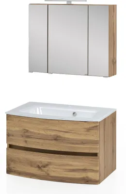 Produktbild von Waschtisch-Set Badezimmer Bad-Set "Kopenhagen I" Wotaneiche
