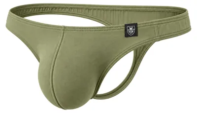 Imagen del producto de TOF Paris - Ropa Interior Tanga Hombre - Champion Thong Khaki - 1x Tamaño XXL