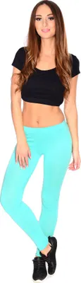 Produktbild von Damen Leggings in 8 Farben; Mintgrün XL/2XL 42/44