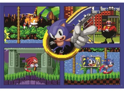 Produktbild von CLEMENTONI Puzzlespielsammlung: Sonic II 500 dlks