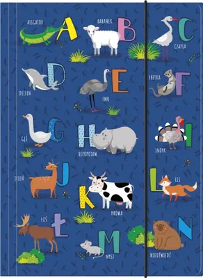 Image de Derform Pochette à élastique A4 Alphabet