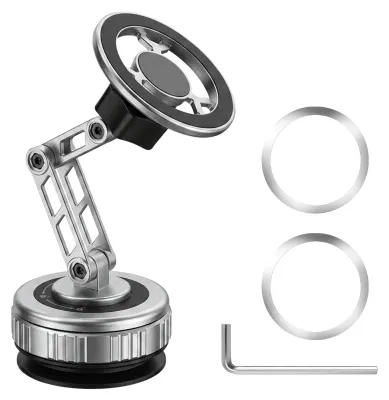 Image de Support de téléphone pour voiture, rotatif à 360 degrés, avec ventouse, pliable, pour smartphones