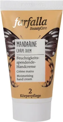 Produktbild von Farfalla Mandarine Carpe Diem, Feuchtigkeitsspendende Handcreme Bio 50ml