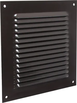 Produktbild von Lüftungsgitter LG 2020 LB Lamellengitter Braun 200 x 200mm Zuluft Abluftgitter