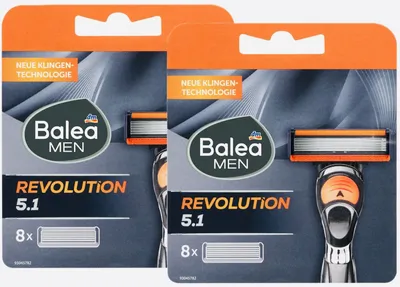 Zdjęcie produktu dla 2 x żyletki Balea MEN - Revolution 5.1 (2 x opakowanie 8 szt.)