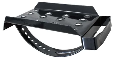 Produktbild von DAPRONA Dachtritt für Schornsteinfeger, verzinkt Schwarz 25cm, Robustes Gitterrost, Nutzbar als Fluchtweg