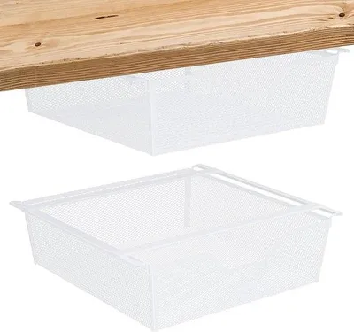 Produktbild von Unterplattenboxen platzsparend 2 Stück weiß