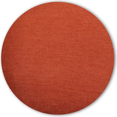 Produktbild von Kissenbezug rund 30 cm terracotta Leinenoptik Kissenhülle Struktur Deko Kissen