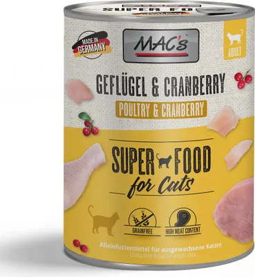 Image de MAC's Cat Poulet & Canneberge 800gx6