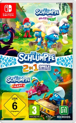 Produktbild von Die Schlümpfe 2in1 Spiel Nintendo Switch-Spiel