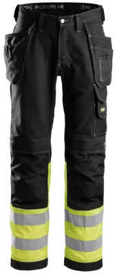Produktbild von Snickers Workwear Hochsichtbarkeitsklasse 1 Hosen 3/4-hosen Schwarz 58 Schwarz 58