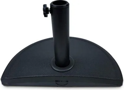 Produktbild von Famanu Parasolständer für halbe Balkonparasol - 12 kg - Schwarz mit verstellbarer Hülse