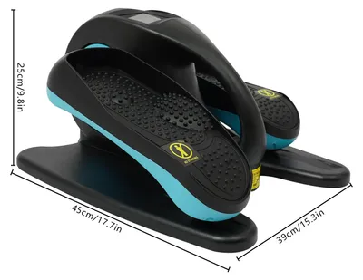 Immagine prodotto di Trainer ellittico, telecomando, velocità regolabile, blu