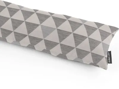 Produktbild von SCHÖNER LEBEN. Zugluftstopper Triangel Retro Scandi grau hellbeige Auswahl 120cm Länge