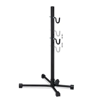 Produktbild von Relaxdays Fahrradständer, verstellbarer Hinterradständer, Rahmen bis 27,5", bis 30 kg, HBT: 63,5 x 32 x 35 cm, schwarz