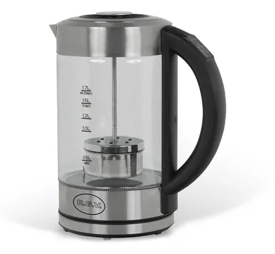 Obrázok produktu pre RGV 110920, 1,7 L, 2200 W, Čierna, Nerezová oceľ, Sklo, Nerezová oceľ, Nastaviteľný termostat, Indikátor úrovne vody