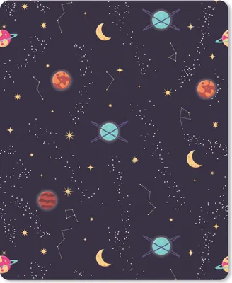 Produktbild von MuchoWow® Mauspad Mousepad Planeten - Sterne - Muster 19x23 cm - Mousepads - Maus Mat - Pad - Mausunterlage - Mauspads - Spielen