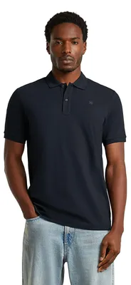 Produktbild von G-STAR Raw C.V. Men's Dunda Overdyed Slim Polo Shirt, Blue, L