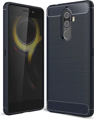 Produktbild von Lenovo Case Handyhülle Cover TPU Case Schutzhülle Case Handy Bumper Carbon Optik Schale, Farbe:Blau, Modell wählen:Lenovo Phab2 Plus