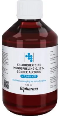 Productafbeelding van Bipharma Chloorhexidine mondspoeling 0.12% (500 ml)