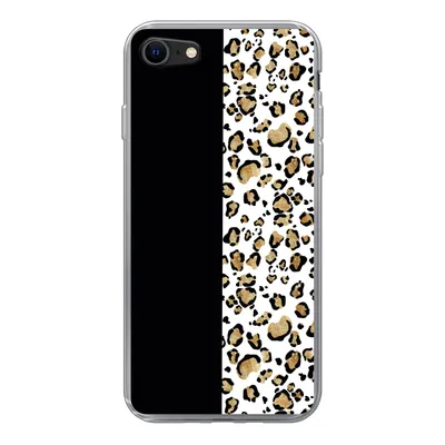Produktbild von MuchoWow® Handyhülle Schutzhülle Hülle für iPhone 8 Panther Druck - Tiere - Aquarell Silikon Softcase Handy Hülle - Schutzhaube
