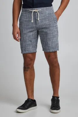 Produktbild von BLEND BHBones Herren Shorts kurze Hose Bermuda mit Leinen-Optik Eingrifftaschen 100% Baumwolle Regular fit