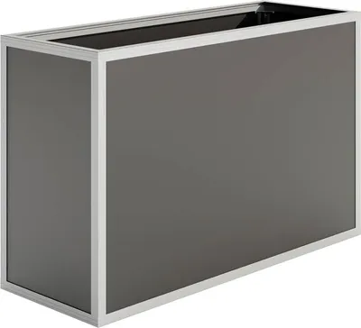Produktbild von KGT Aluminium-Hochbeet "130" silber 1,21 x 0,45 x 0,77 m (L x B x H)